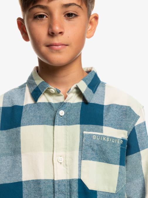 Quiksilver PJ4H2305 fantje puščavska kadulja 8-16 flanelasta srajca z dolgimi rokavi v obliki mamice