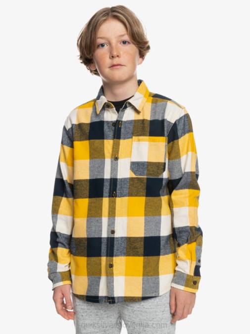 Quiksilver PJ4H2306 fantje brezova mati 223 8-16 flanelasta srajca z dolgimi rokavi v obliki mamice