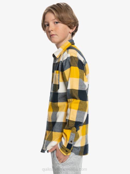 Quiksilver PJ4H2306 fantje brezova mati 223 8-16 flanelasta srajca z dolgimi rokavi v obliki mamice