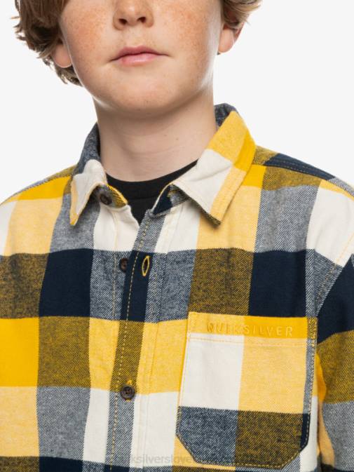 Quiksilver PJ4H2306 fantje brezova mati 223 8-16 flanelasta srajca z dolgimi rokavi v obliki mamice