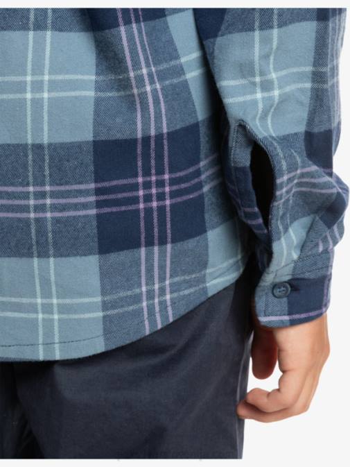 Quiksilver PJ4H2310 fantje Provencial Blue Harelaw Halidon srajca s kapuco in dolgimi rokavi 8-16