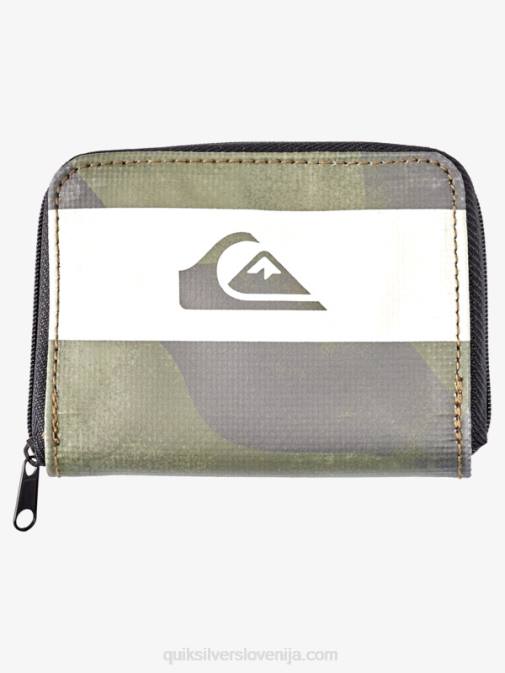 Quiksilver PJ4H1233 moški črna kamoflaža varnostna mrežasta denarnica z zadrgo