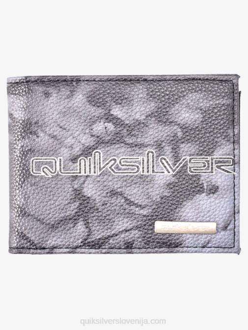 Quiksilver PJ4H728 moški črnobela svežina trikratna denarnica