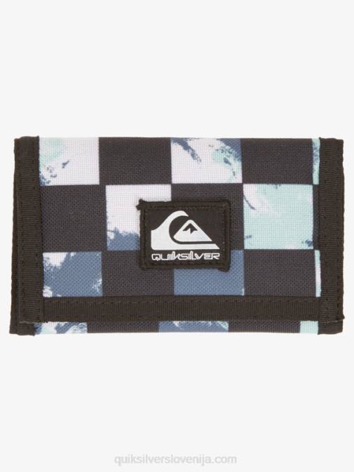 Quiksilver PJ4H737 moški Barva za kravato v beringovem morju 233 vsakodnevno potiskana trikratna denarnica