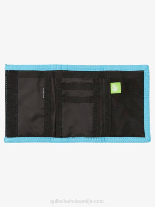 Quiksilver PJ4H739 moški črna/kraljevska vsakodnevno potiskana trikratna denarnica