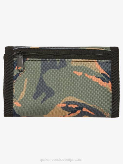 Quiksilver PJ4H740 moški camo - plage vsakodnevno potiskana trikratna denarnica