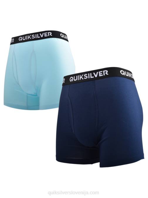 Quiksilver PJ4H1824 moški svetlo modra core super mehke boksarice 2 pak