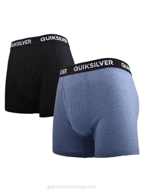 Quiksilver PJ4H1825 moški denim heather core super mehke boksarice 2 pak