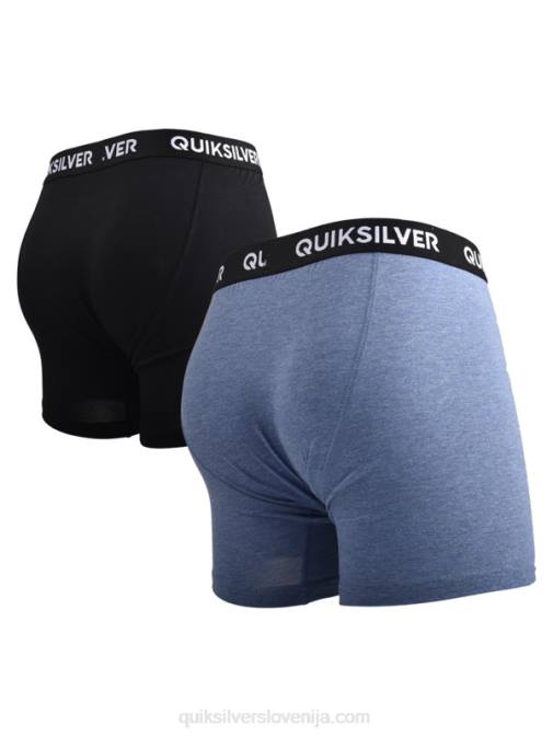 Quiksilver PJ4H1825 moški denim heather core super mehke boksarice 2 pak