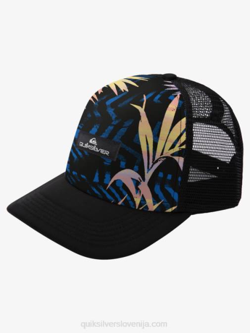 Quiksilver PJ4H1051 moški črno raztrgano kapa za tovornjakarja Buzzard Coop