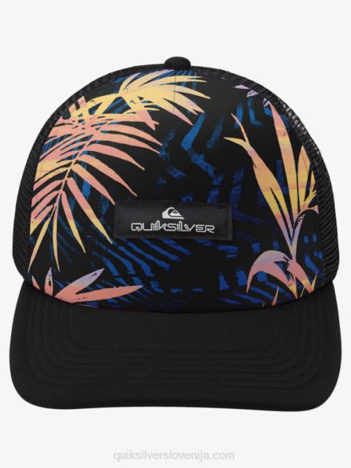 Quiksilver PJ4H1051 moški črno raztrgano kapa za tovornjakarja Buzzard Coop