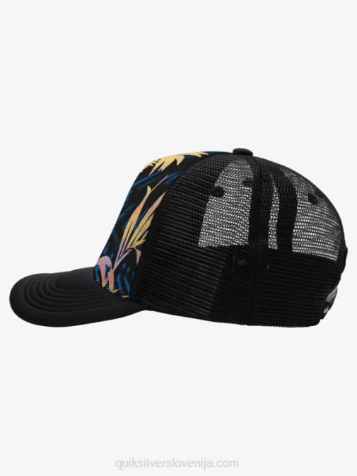 Quiksilver PJ4H1051 moški črno raztrgano kapa za tovornjakarja Buzzard Coop