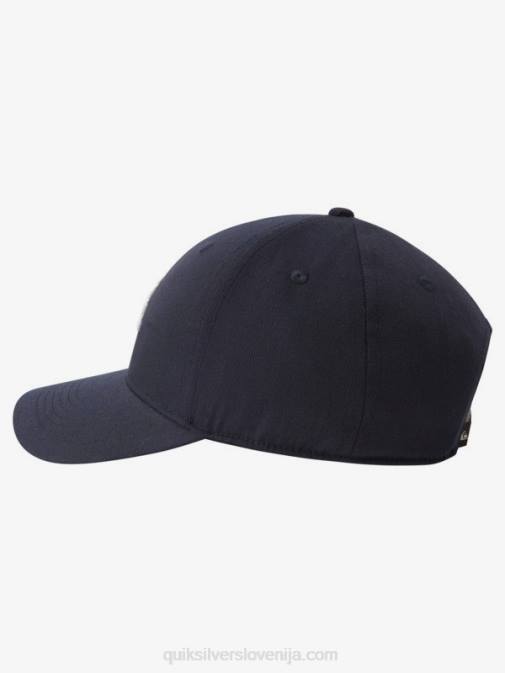 Quiksilver PJ4H1081 moški prava mornariška vresa desetletja snapback klobuk