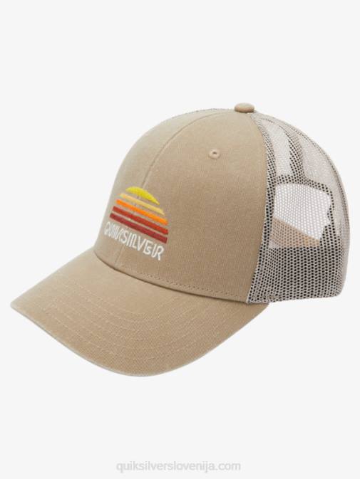 Quiksilver PJ4H1196 moški temno kaki stringer tovornjakarski klobuk