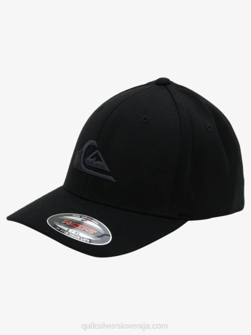 Quiksilver PJ4H1434 moški Črna gorski in valovski flexfit klobuk
