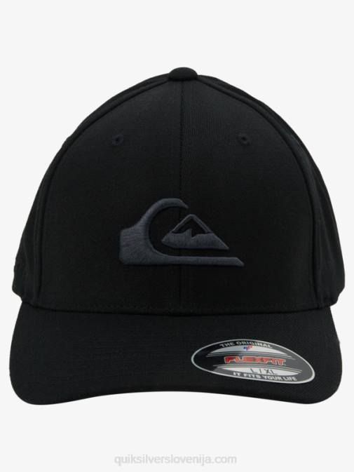 Quiksilver PJ4H1434 moški Črna gorski in valovski flexfit klobuk