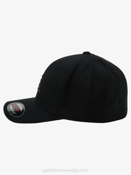 Quiksilver PJ4H1434 moški Črna gorski in valovski flexfit klobuk