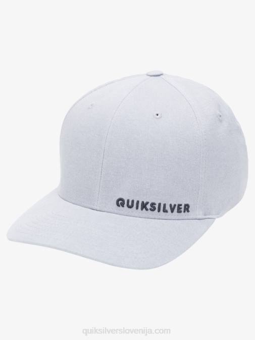Quiksilver PJ4H1653 moški heather siva stranski flexfit klobuk