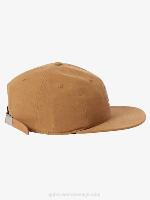 Quiksilver PJ4H1688 moški rakitovsko rjava arvo kickback platneni klobuk z naramnicami