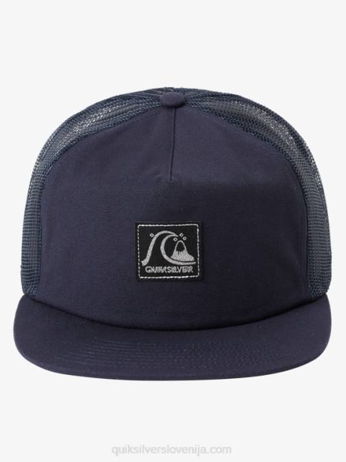 Quiksilver PJ4H1716 moški mornarsko modri blazer tovornjaški klobuk z enojno plavutjo