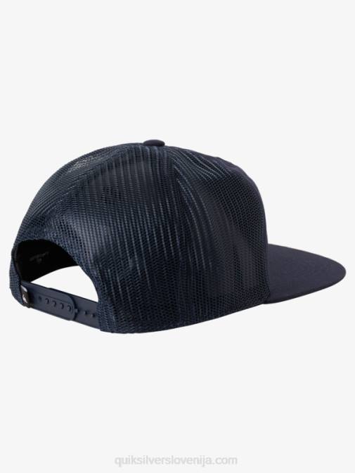 Quiksilver PJ4H1716 moški mornarsko modri blazer tovornjaški klobuk z enojno plavutjo