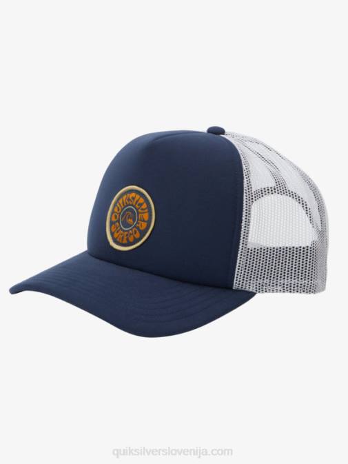 Quiksilver PJ4H1723 moški mornarsko modri blazer vetrič blokiran snapback klobuk