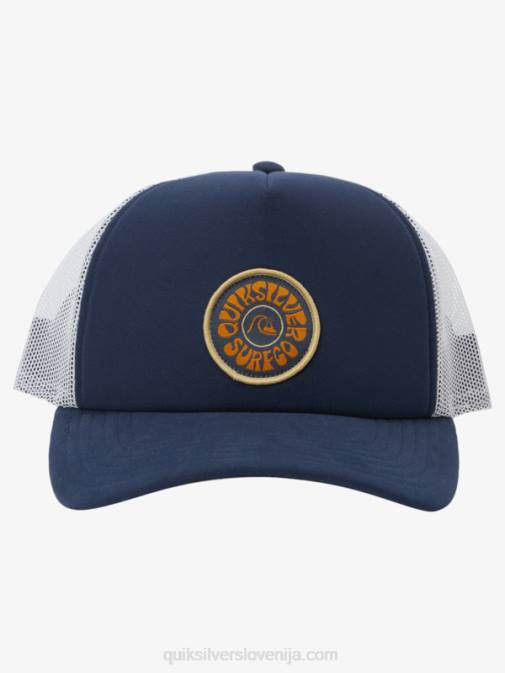 Quiksilver PJ4H1723 moški mornarsko modri blazer vetrič blokiran snapback klobuk