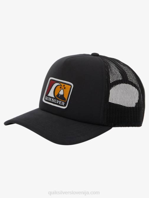 Quiksilver PJ4H1724 moški Črna vetrič blokiran snapback klobuk