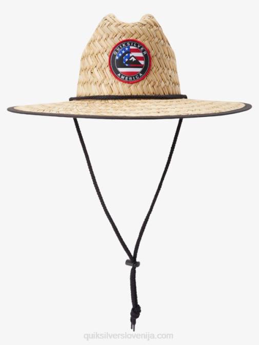 Quiksilver PJ4H413 moški mornarsko/rdeča zunanji ameriški slamnik za reševalce