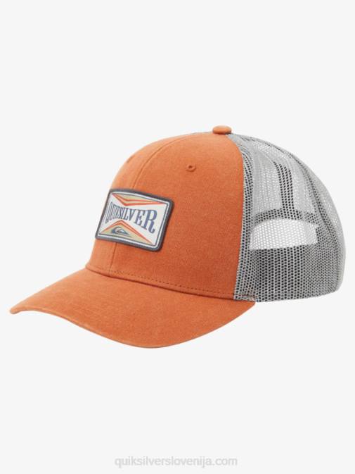 Quiksilver PJ4H439 moški meka pomaranča trawler tovornjakar klobuk