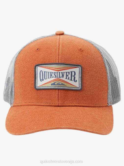 Quiksilver PJ4H439 moški meka pomaranča trawler tovornjakar klobuk
