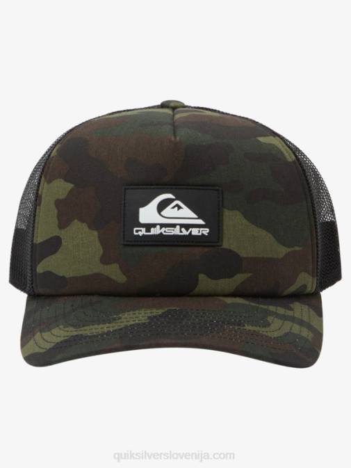 Quiksilver PJ4H487 moški gozdna kamuflaža vsemogočen snapback klobuk