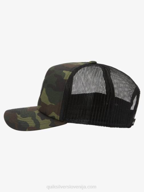 Quiksilver PJ4H487 moški gozdna kamuflaža vsemogočen snapback klobuk