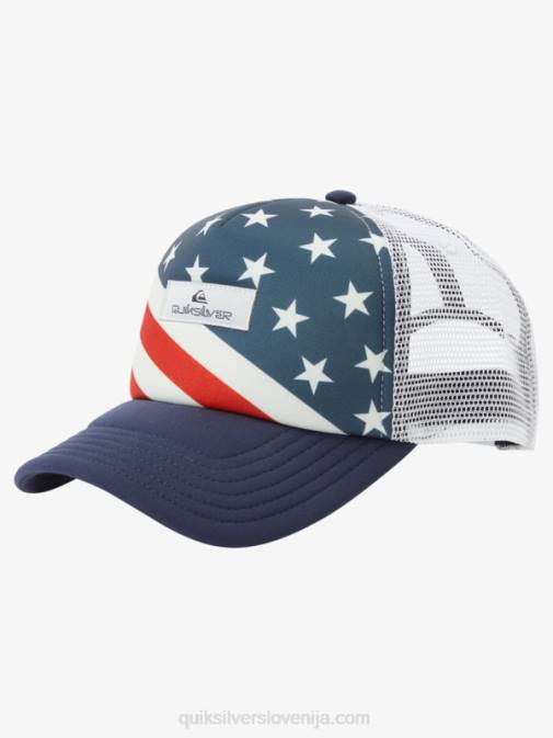 Quiksilver PJ4H563 moški polnočna mornarica magpie coop tovornjakarska kapa