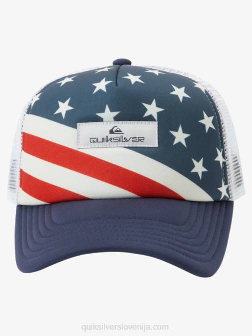 Quiksilver PJ4H563 moški polnočna mornarica magpie coop tovornjakarska kapa
