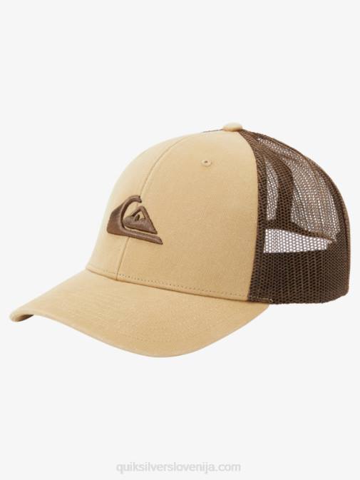 Quiksilver PJ4H600 moški taos taupe klobuk za tovornjakarja