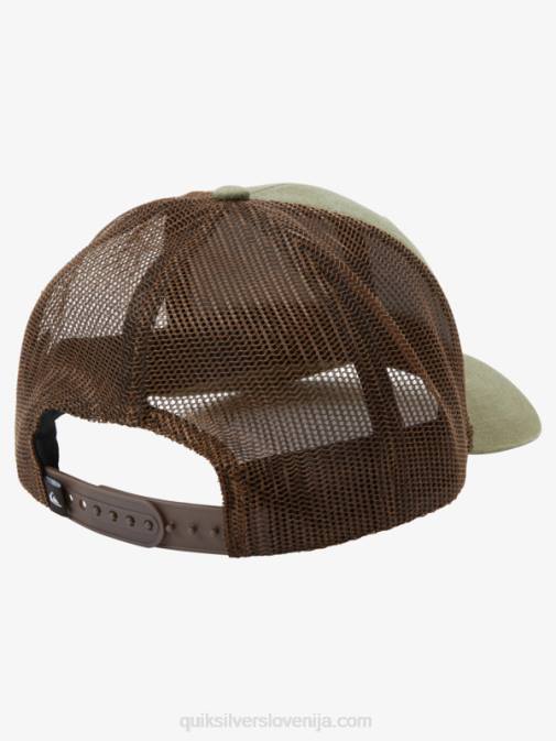 Quiksilver PJ4H660 moški olivno siva dol kapa tovornjakarja