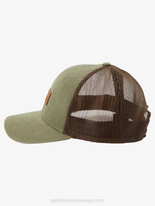 Quiksilver PJ4H660 moški olivno siva dol kapa tovornjakarja