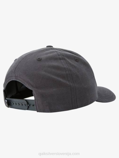 Quiksilver PJ4H797 moški Črna ozemljeni ameriški klobuk snapback