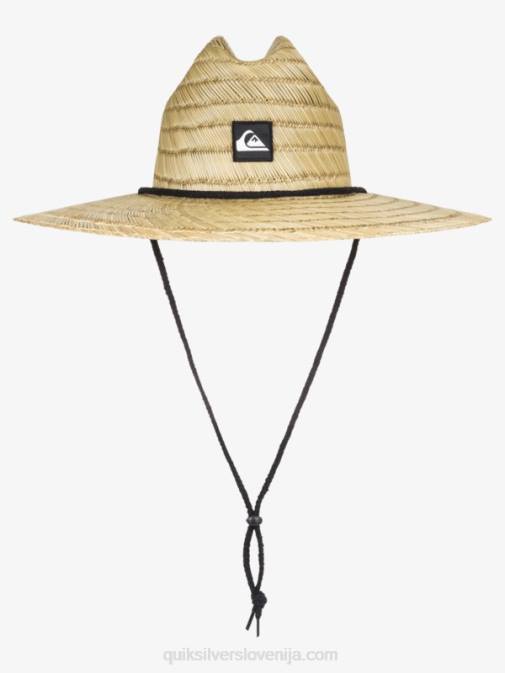 Quiksilver PJ4H803 moški naravno slamnati reševalni klobuk ob pomolu