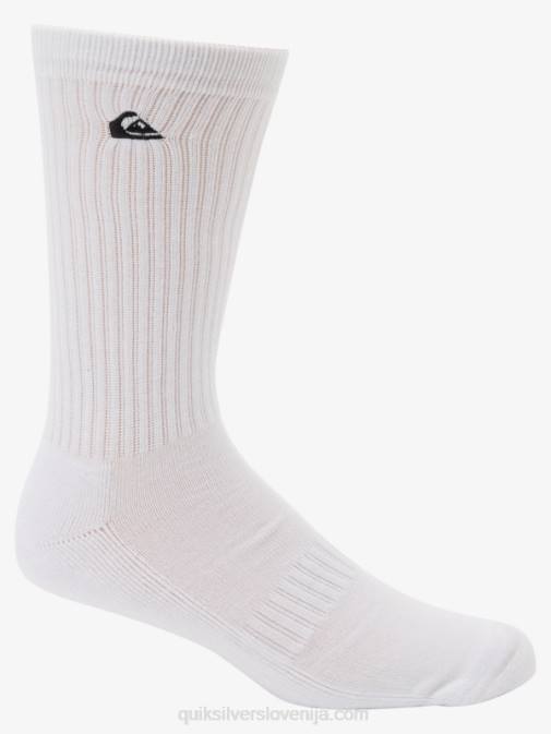 Quiksilver PJ4H1058 moški bela 2 paketa trdnih nogavic
