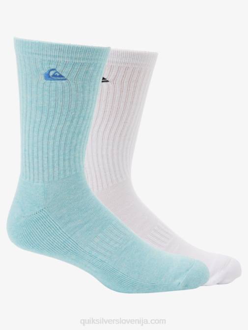 Quiksilver PJ4H1060 moški svetlo modra 2 paketa trdnih nogavic