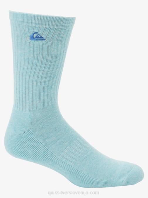Quiksilver PJ4H1060 moški svetlo modra 2 paketa trdnih nogavic