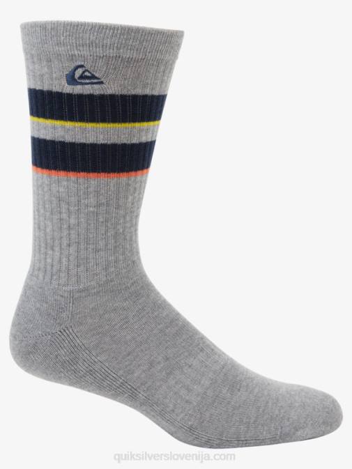 Quiksilver PJ4H1142 moški mornarica 2 paketa žakardnih nogavic