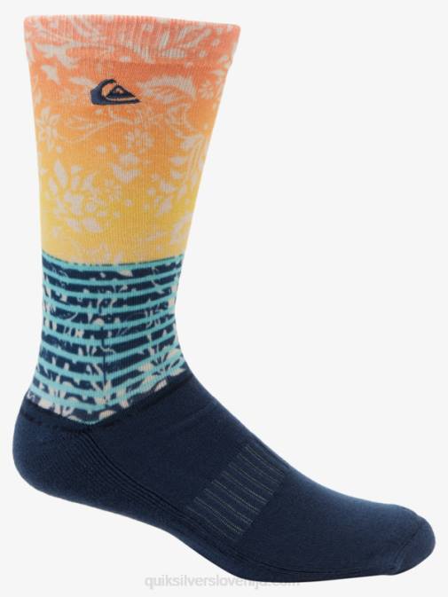 Quiksilver PJ4H1142 moški mornarica 2 paketa žakardnih nogavic