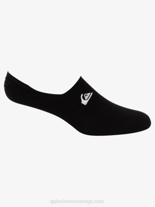 Quiksilver PJ4H777 moški Črna 3 paketi podložnih nogavic no show