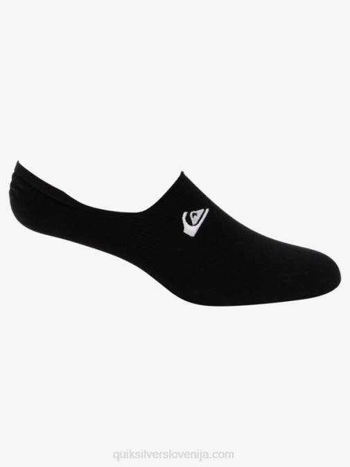 Quiksilver PJ4H777 moški Črna 3 paketi podložnih nogavic no show
