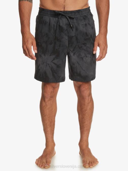 Quiksilver PJ4H101 moški Črna taxer print 18 amphibian boardshorts