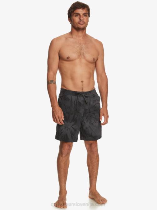 Quiksilver PJ4H101 moški Črna taxer print 18 amphibian boardshorts