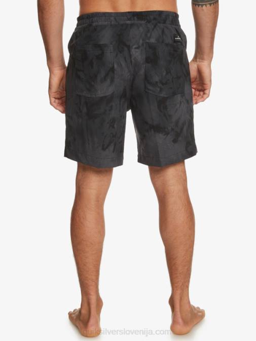 Quiksilver PJ4H101 moški Črna taxer print 18 amphibian boardshorts
